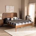 Baxton Studio Kassidy Traditional Walnut Brown Finished Wood Platform Bed-Full 192-11495-ZORO